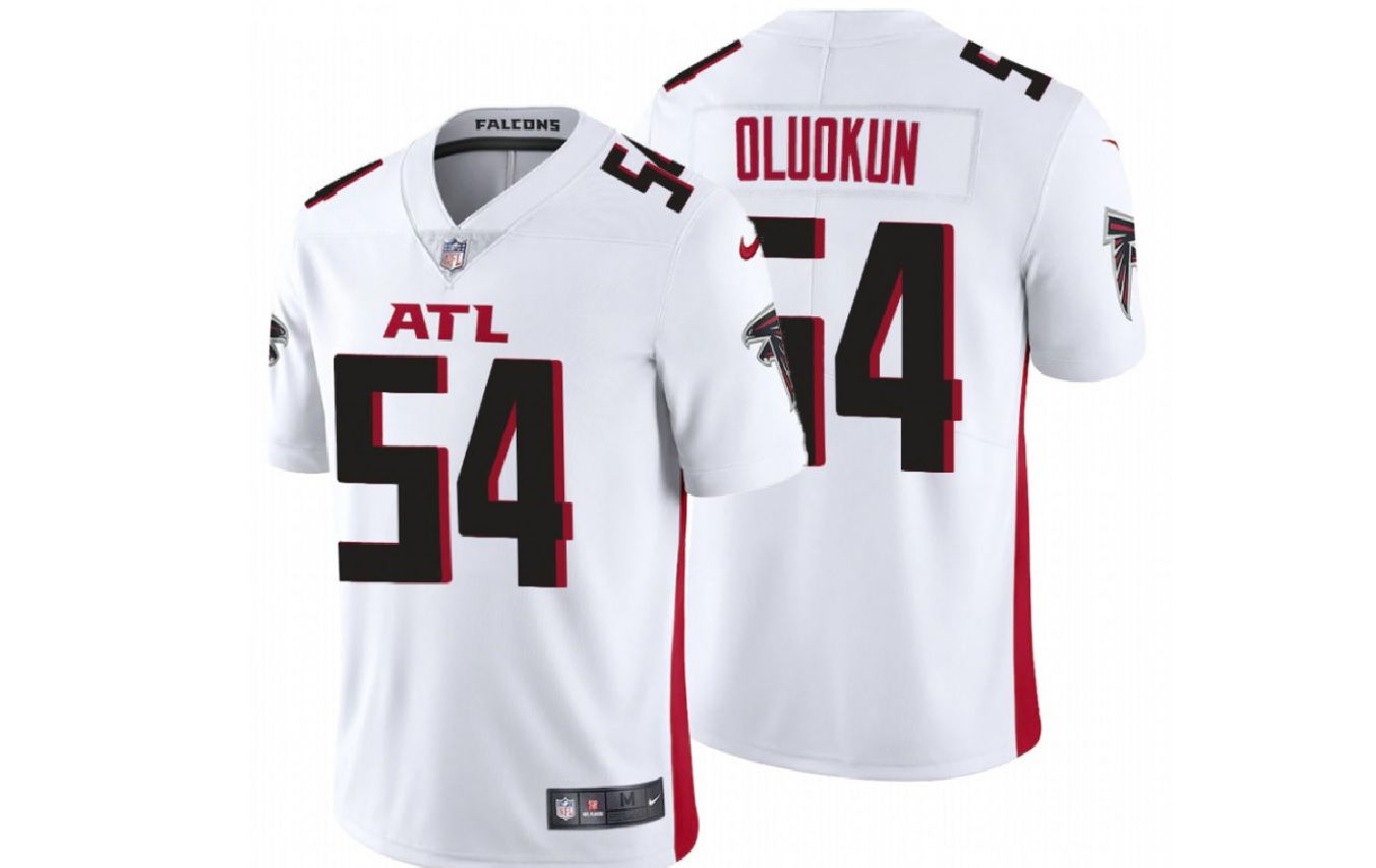 Men Atlanta Falcons #54 Foyesade Oluokun Nike White Game NFL Jersey->atlanta falcons->NFL Jersey